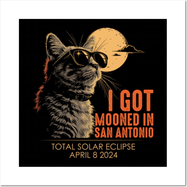 I Got Mooned In San antonio Wall Art by GreenCraft